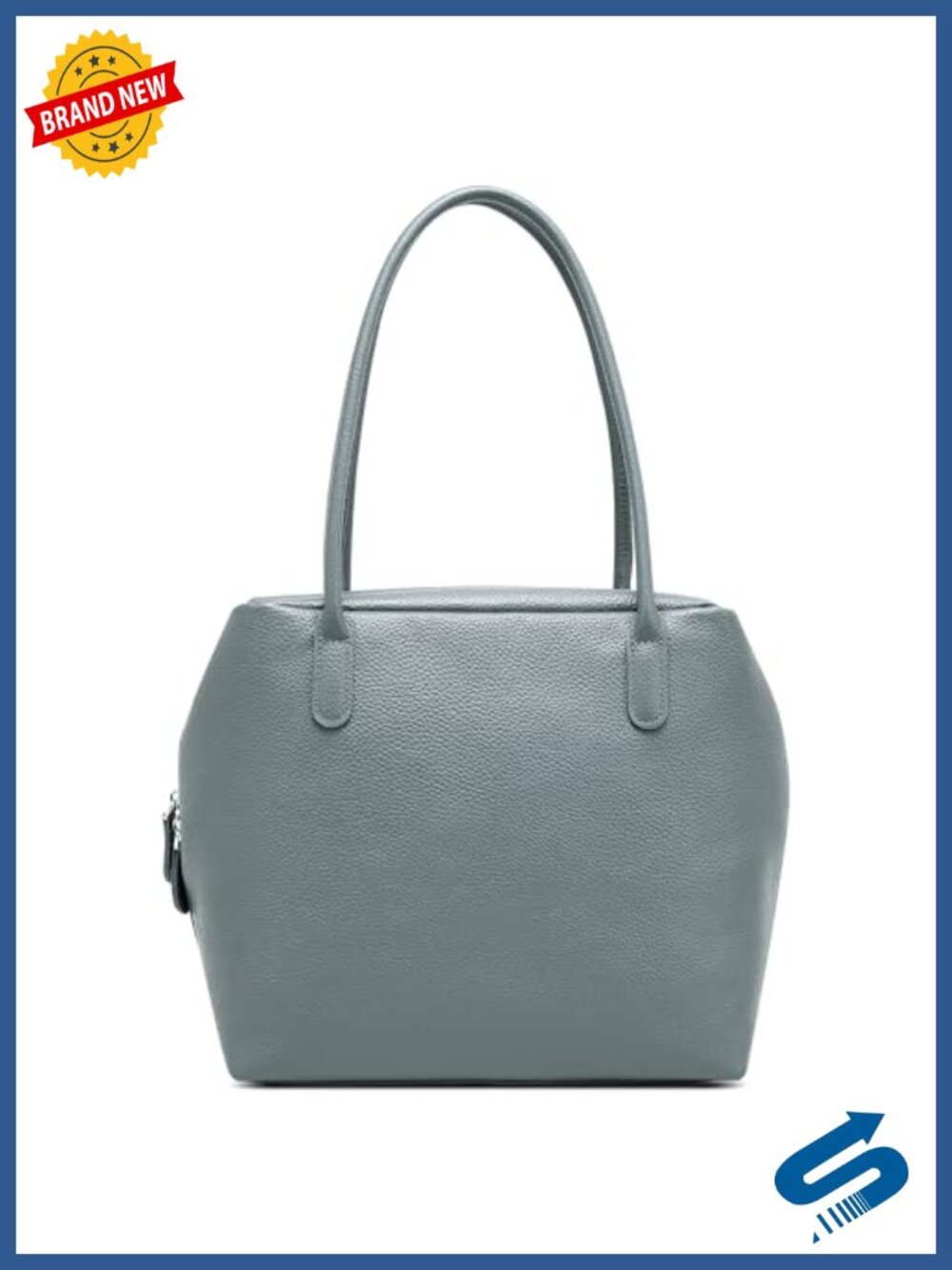 Genuine Leather Tote Bag - Soft Cowhide Shoulder Handbag for Women